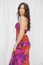 Summer Sunset Skies Purple Dress