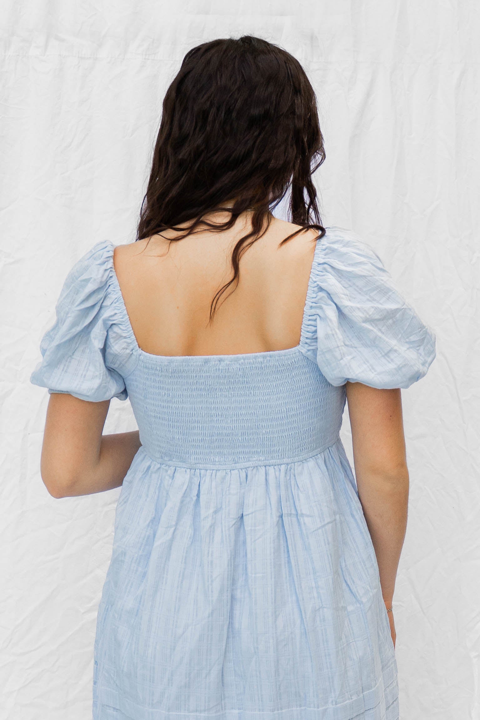 Powder Blue 100% Cotton Dress