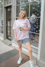 See Ya Somewhere Sunny Graphic Tee – Light Pink