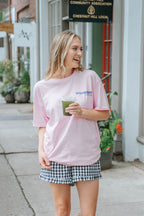 See Ya Somewhere Sunny Graphic Tee – Light Pink