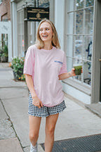See Ya Somewhere Sunny Graphic Tee – Light Pink