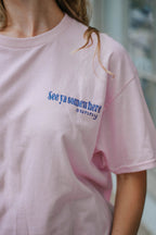 See Ya Somewhere Sunny Graphic Tee – Light Pink