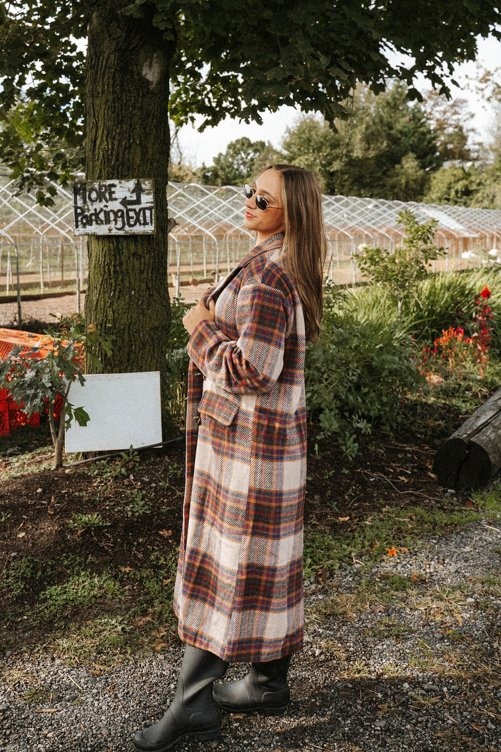 **PREORDER SHIPS 10/27**
Maple Lane Long Plaid Coat