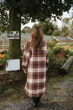 **PREORDER SHIPS 10/27**
Maple Lane Long Plaid Coat