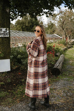 **PREORDER SHIPS 10/27**
Maple Lane Long Plaid Coat