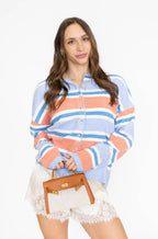 Coastal Sunset Stripe Cardigan
