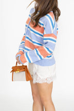 Coastal Sunset Stripe Cardigan