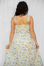 Percy Butter Yellow Floral Dress