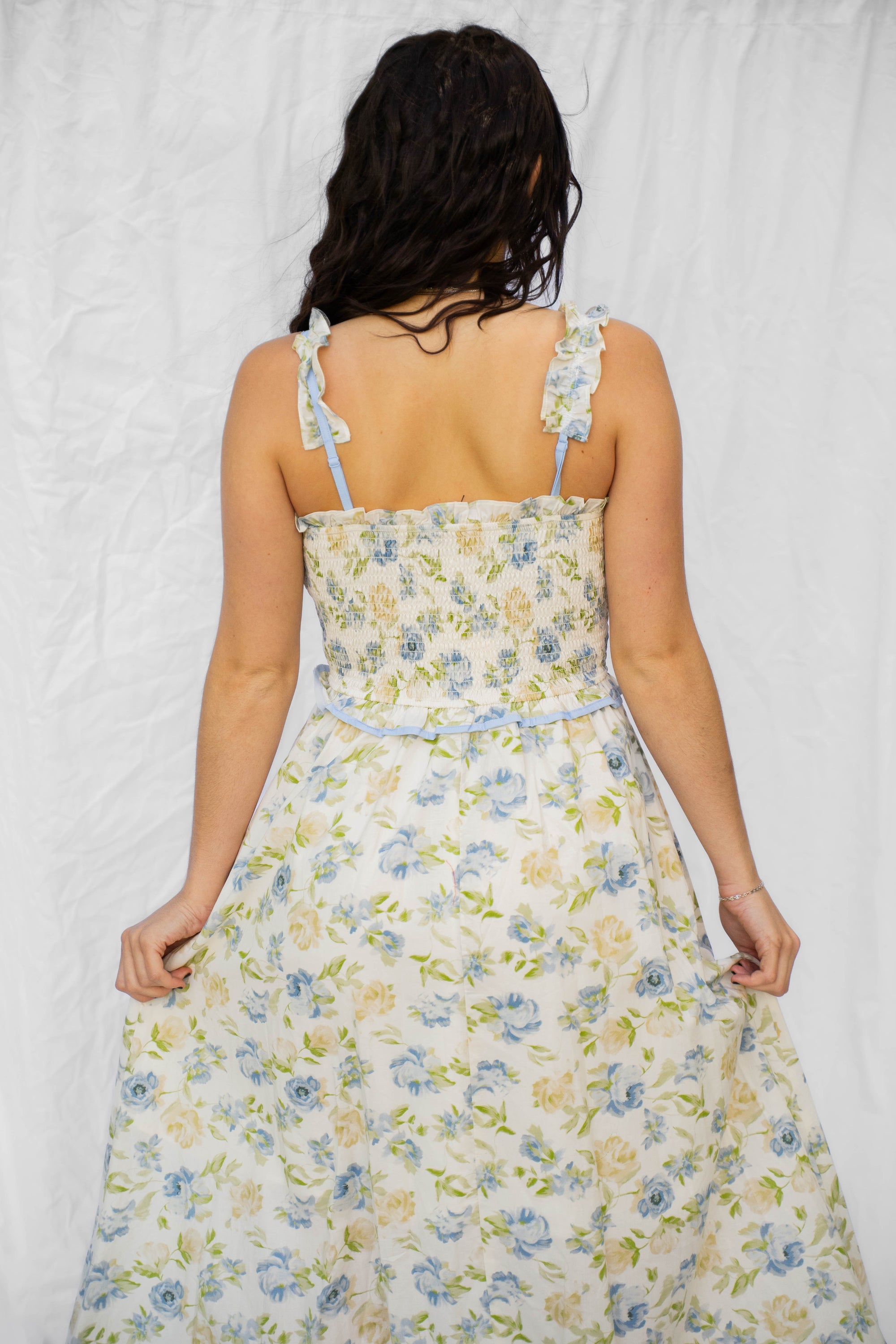 Percy Butter Yellow Floral Dress
