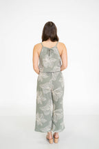 Sage Floral Embroidered Tank