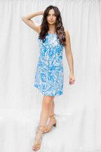 Billie Baby Blue Print Dress