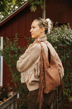 Fringe Turtleneck Sweater