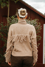 Fringe Turtleneck Sweater