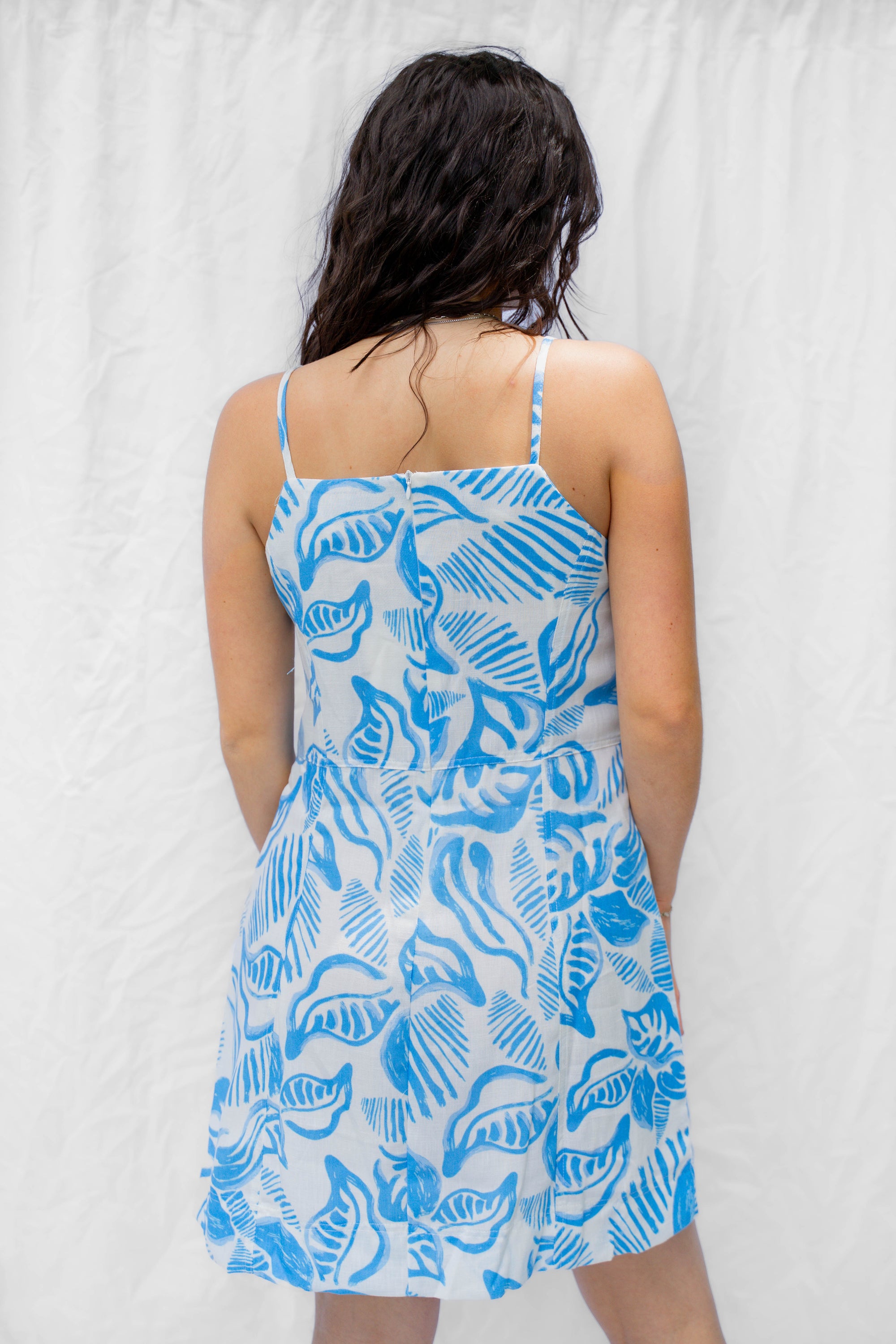 Billie Baby Blue Print Dress
