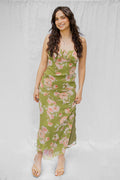 Lucy Sage Green Floral Dress