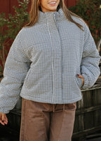 **PREORDER SHIPS 10/29** Morning Black Gingham Trim Jacket