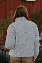 **PREORDER SHIPS 10/29** Morning Black Gingham Trim Jacket