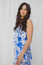 Ivy Satin Midi Dress