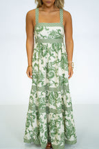Emerald Paisley Maxi Dress