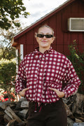 Cranberry Orchard Gingham Jacket