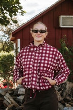 Cranberry Orchard Gingham Jacket