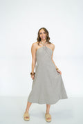 Pier Stripe Halter Dress