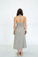 Pier Stripe Halter Dress