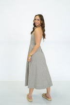 Pier Stripe Halter Dress