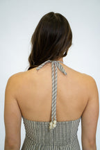 Pier Stripe Halter Dress
