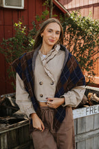Argyle Triangle Knit Scarf