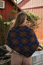 Argyle Triangle Knit Scarf