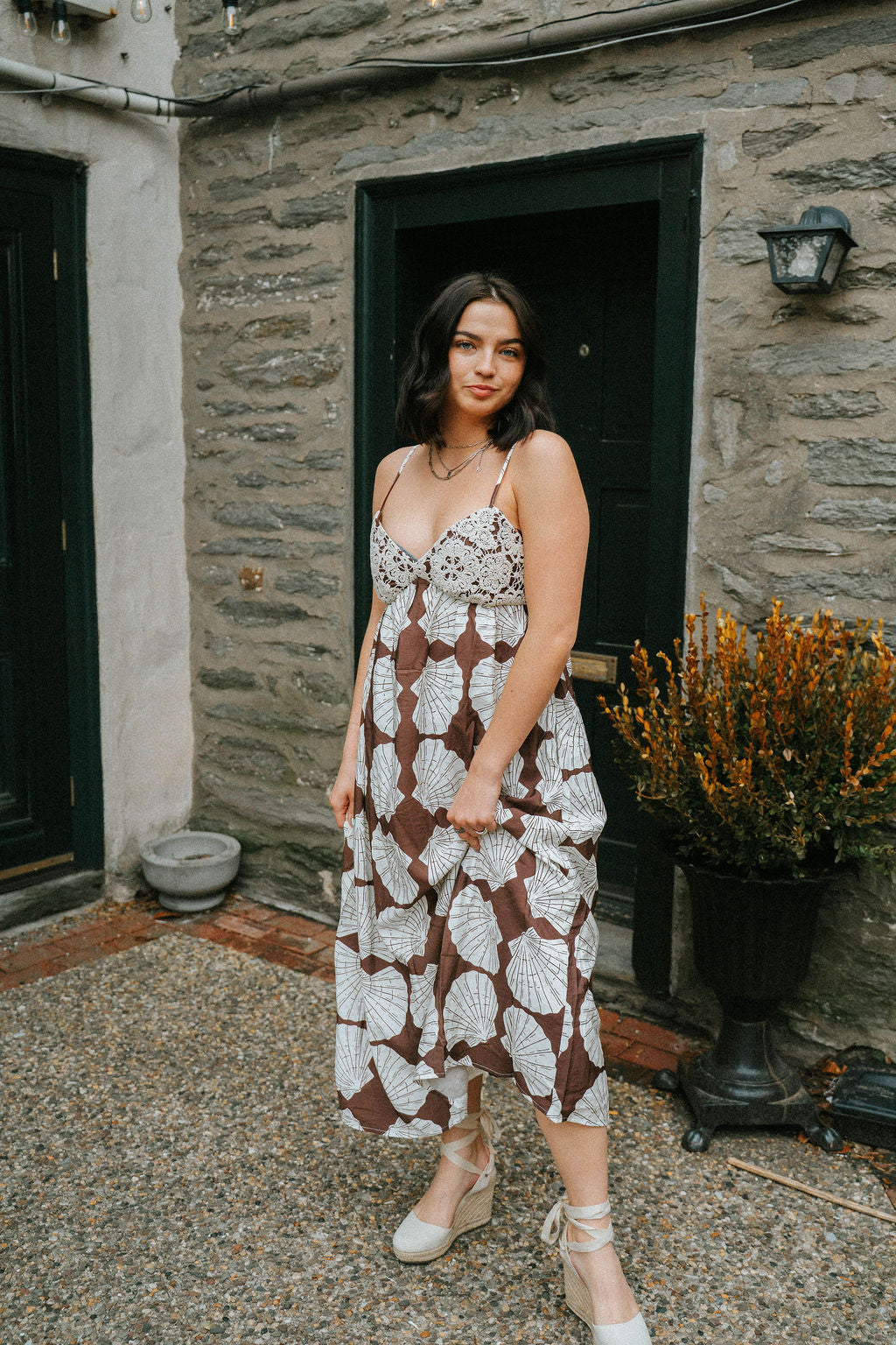 Seashell Crochet Maxi Dress