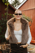 Cider Season Faux Fur Vest