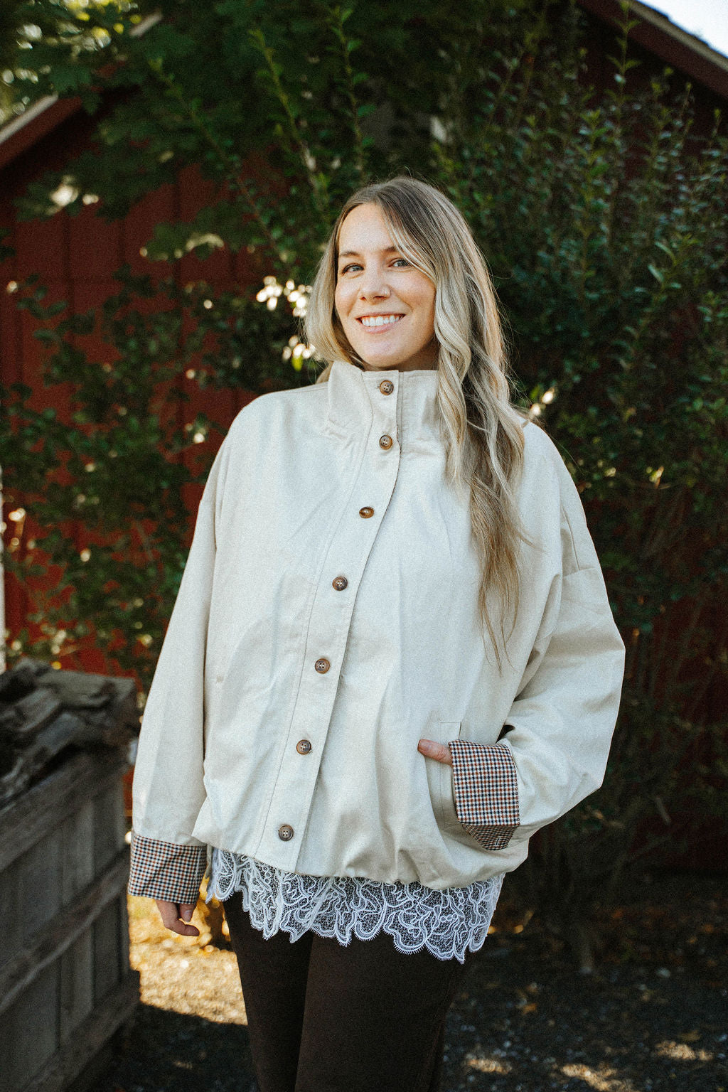 Chilton Bubble Hem Jacket