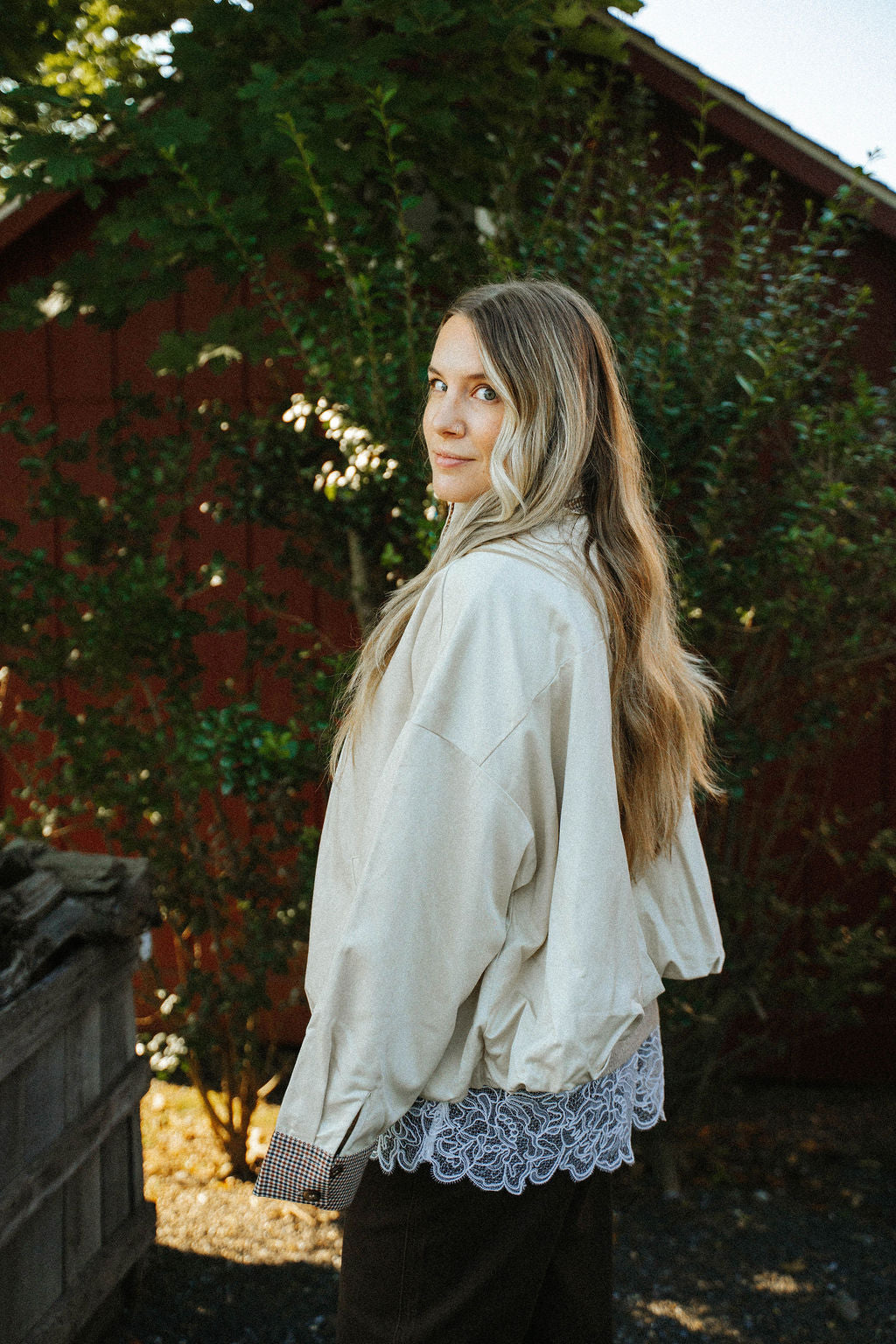 Chilton Bubble Hem Jacket