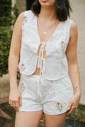 Wildflower Lace Tie Vest