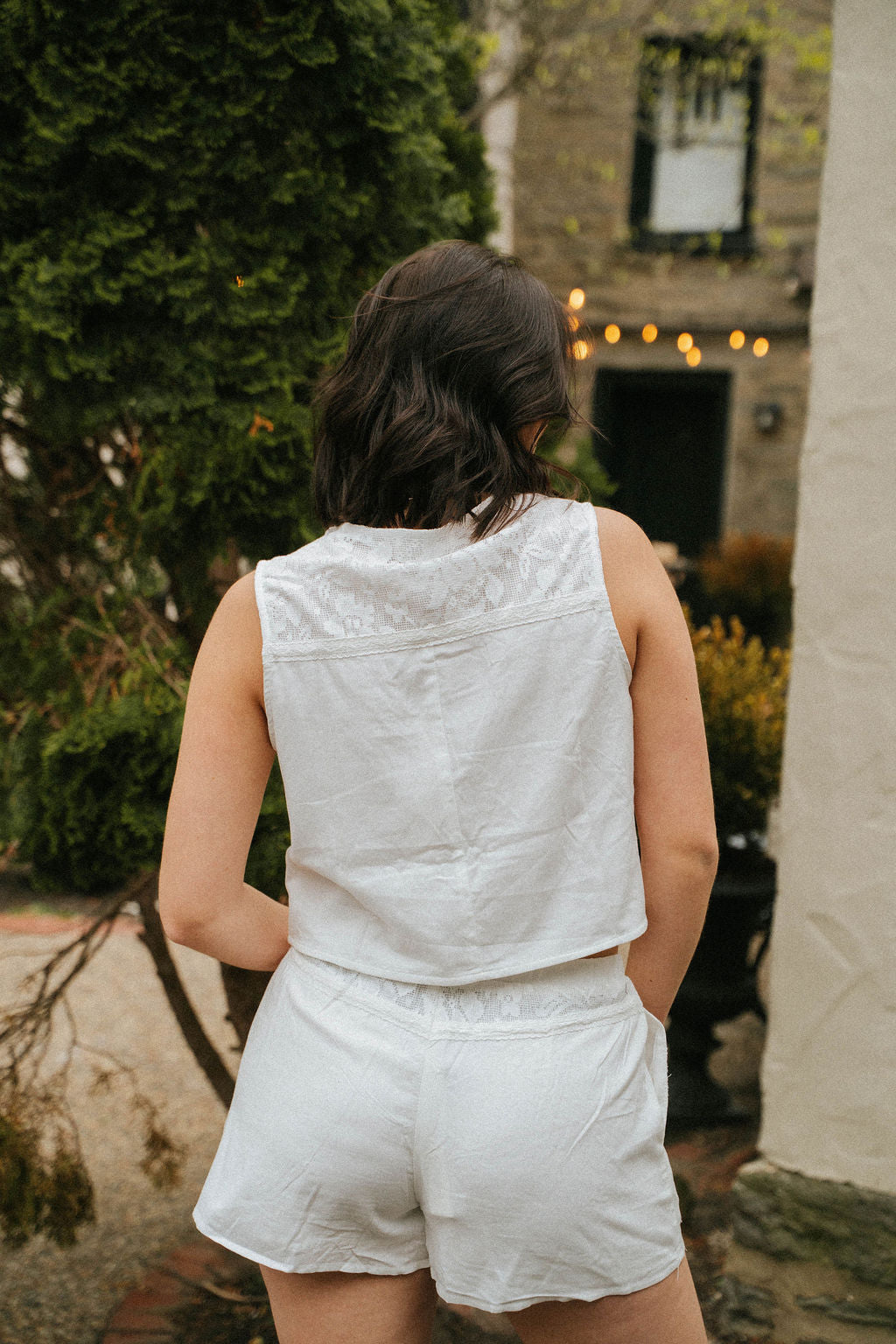 Wildflower Lace Tie Vest