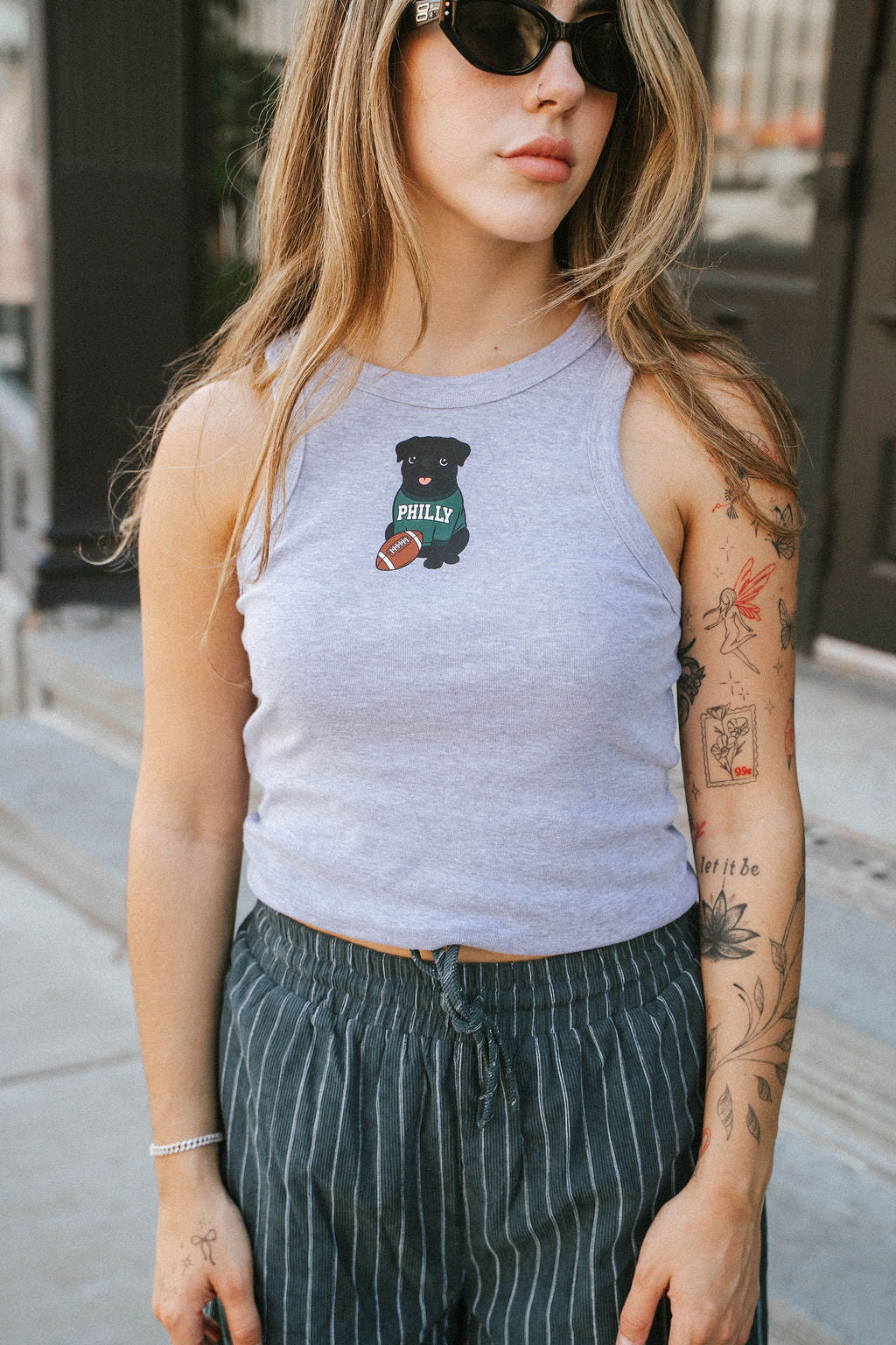 Philly Black Pug Tank