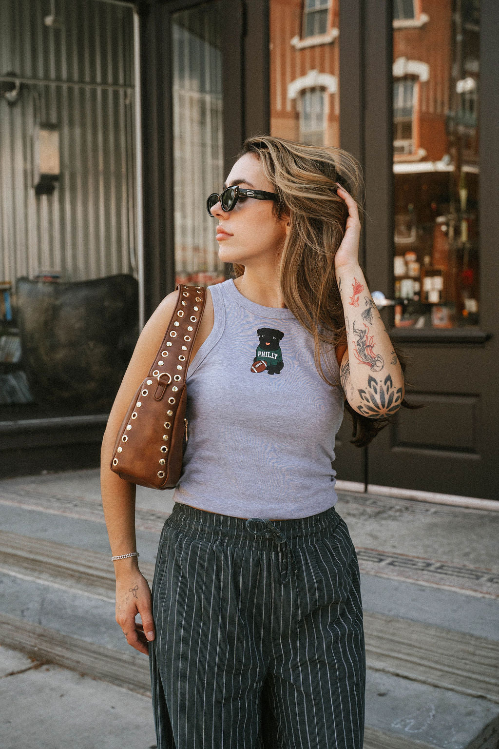 Philly Black Pug Tank