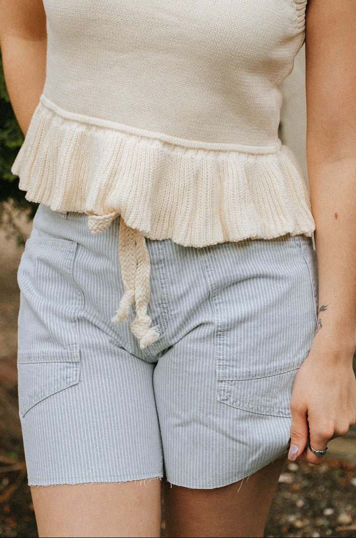 Harbor Stripe Utility Shorts