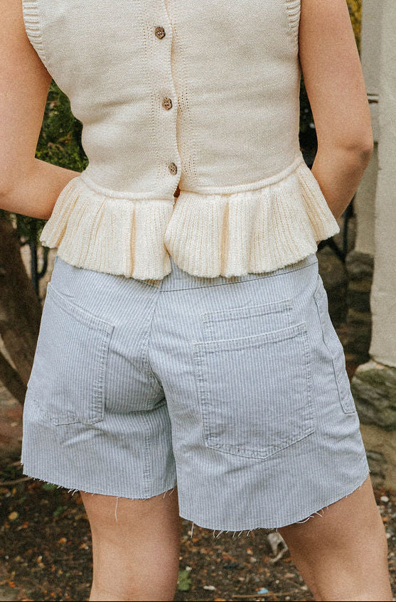 Harbor Stripe Utility Shorts
