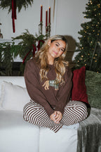 Cozy Golden Retriever Knit Sweater – Cocoa Brown