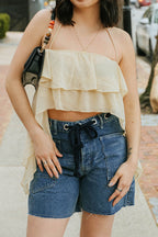 Sunny Ruffle Halter