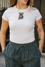 Birds Pug Baby Tee