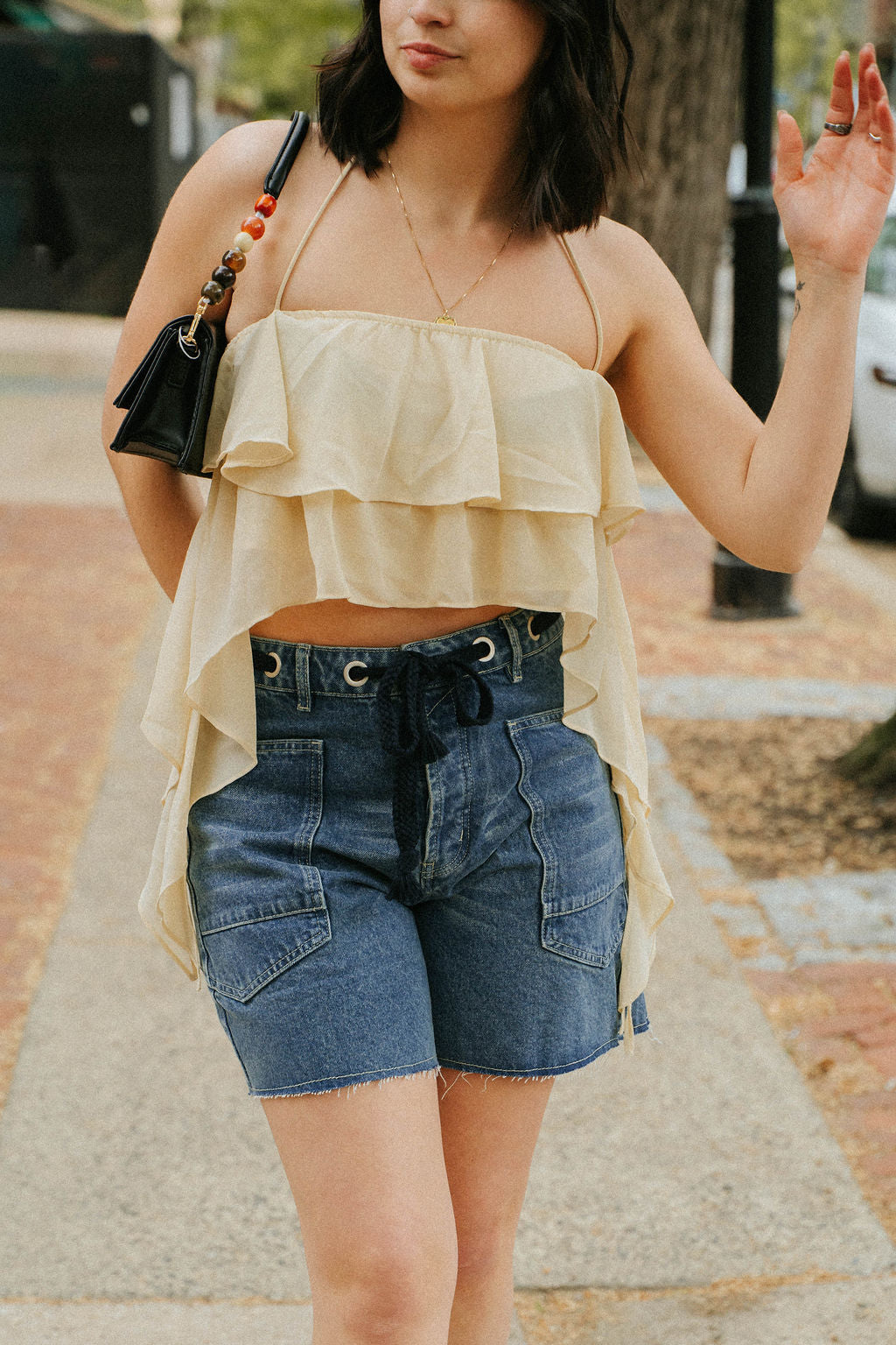 Sunny Ruffle Halter