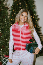 Candy Cane Cozy Striped Vest