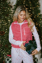 Candy Cane Cozy Striped Vest