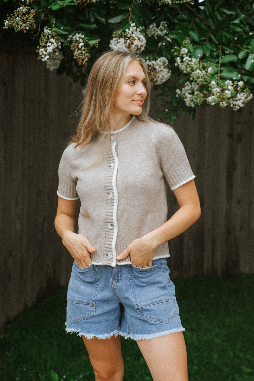 Elena Knit Cardigan Top