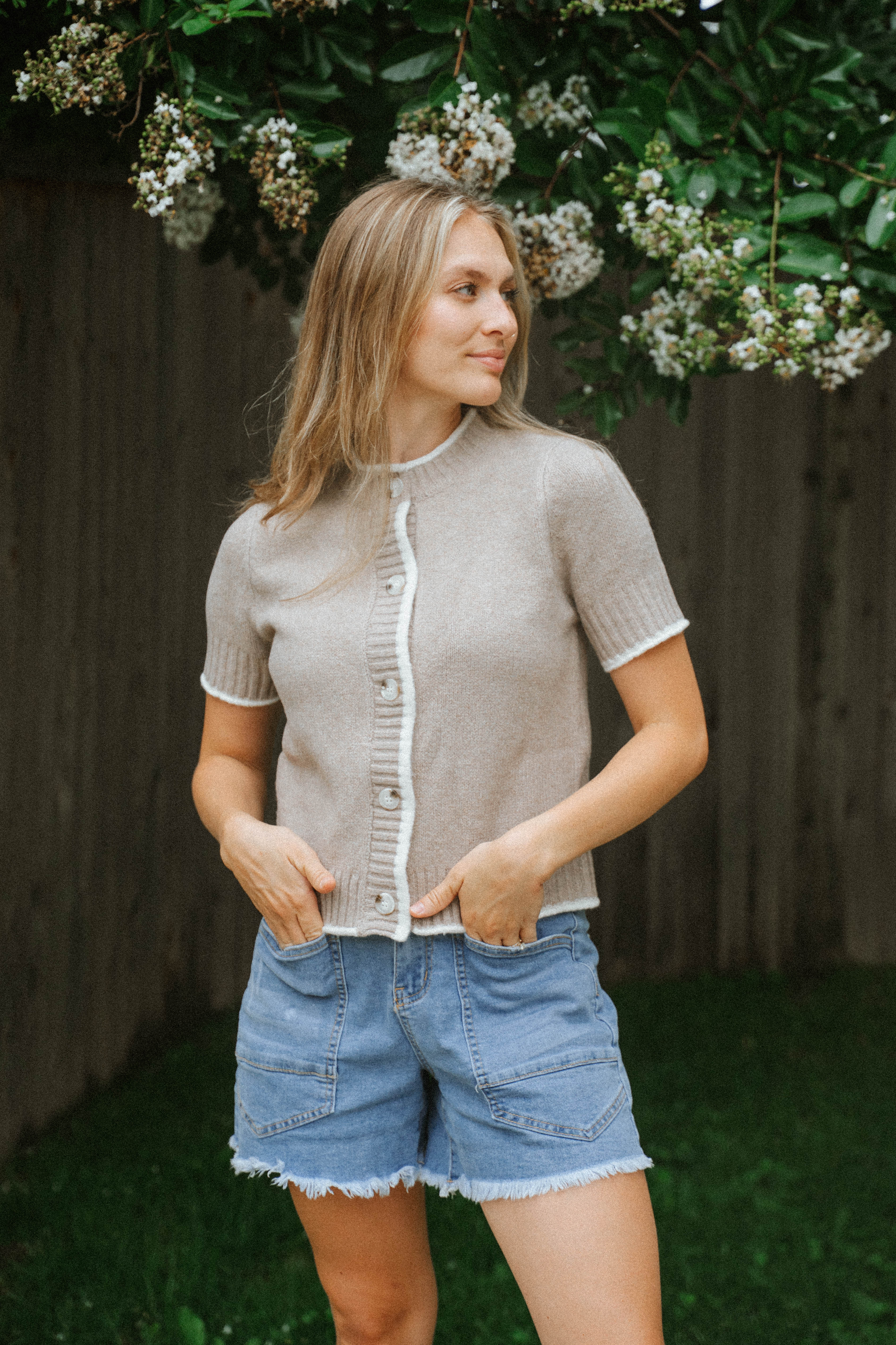 Elena Knit Cardigan Top