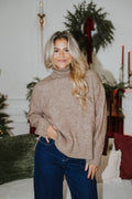 Mocha Luxe Turtleneck Sweater